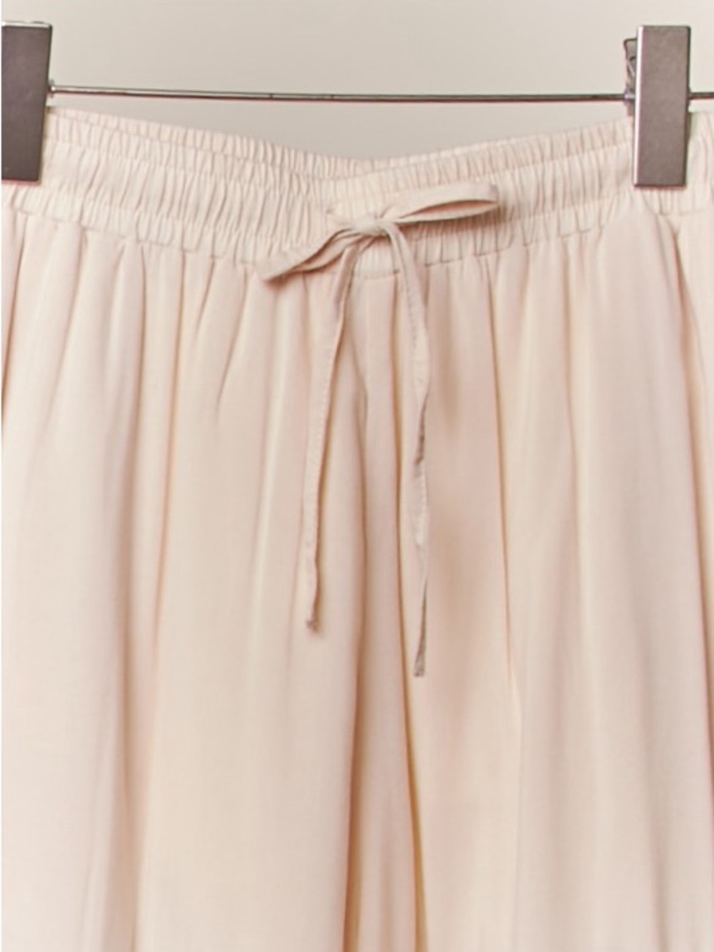 Boho Patchwork Wide-Leg Pants in Blush, White & Pink - Picture 4 of 5